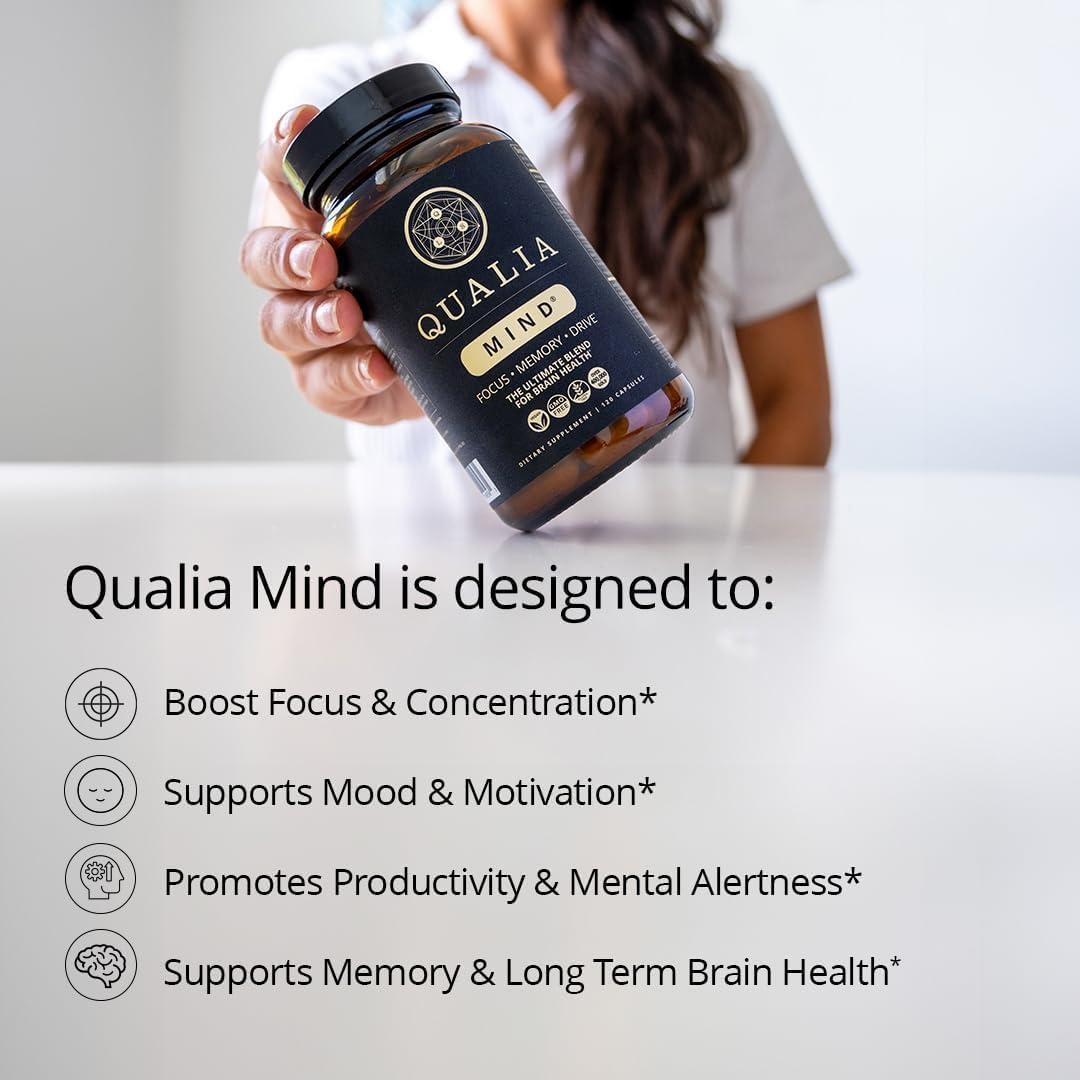 (3 Pack) Qualia Mind Brain 2.0 Supplement Nootropics - 120 Capsules - New thumbnail 3